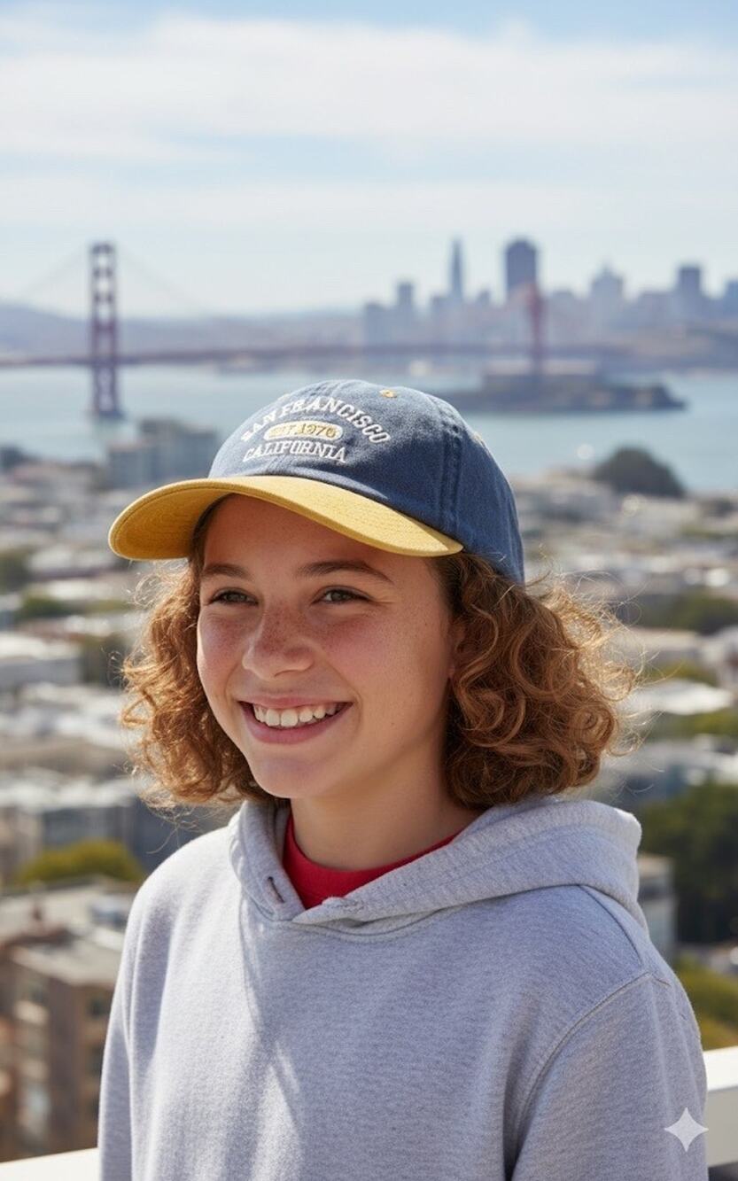 Hat Kids or Sm Blue Yellow City Wear San Francisco EST. 1870 California NWOT